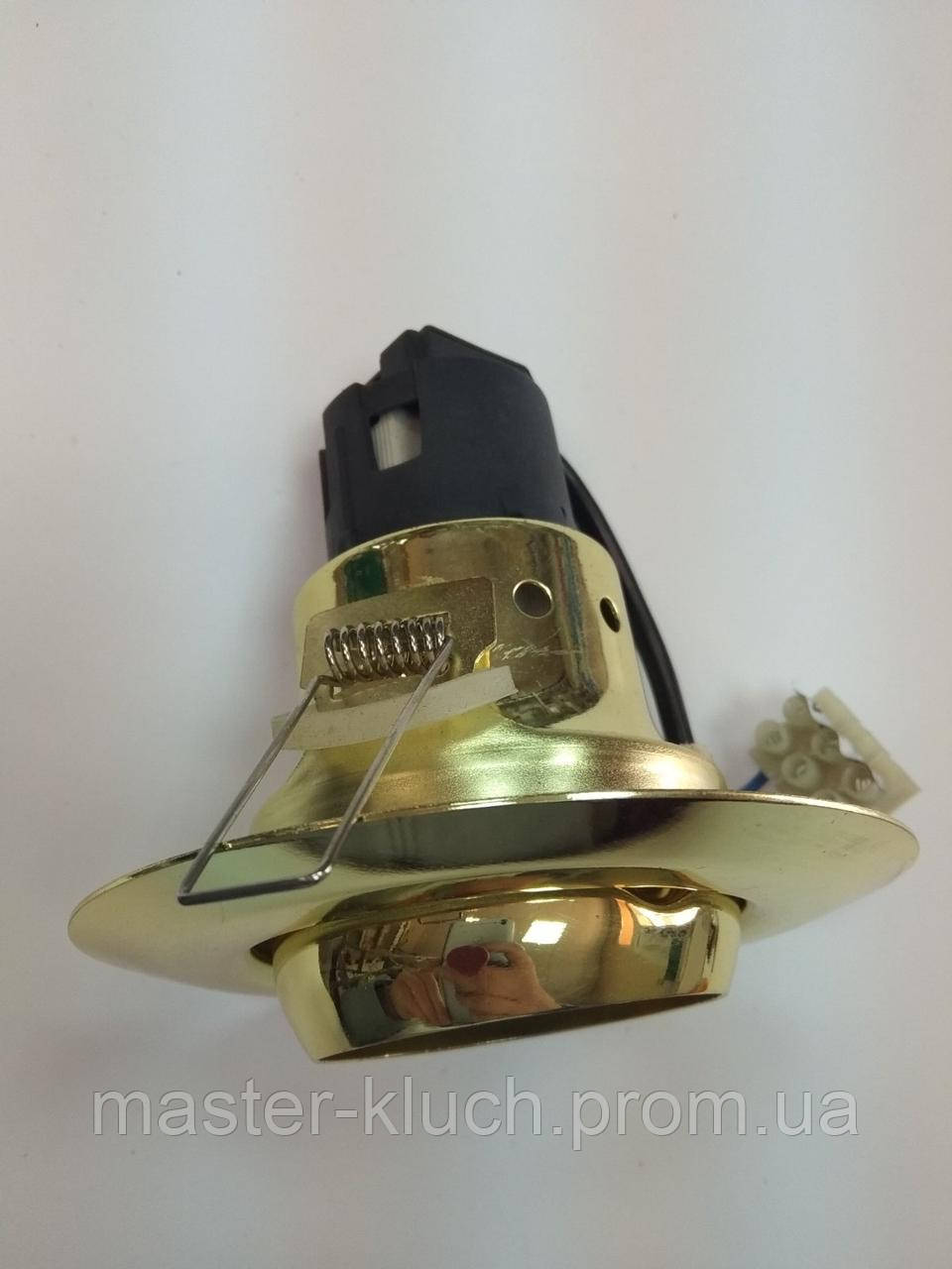 Точечный светильник поворотный BRILUM APRE-63R золотистый - фото 6 - id-p86473796
