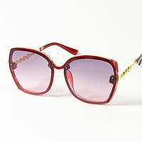 Жіночі сонцезахисні квадратні окуляри (арт. 2319/6) червоні