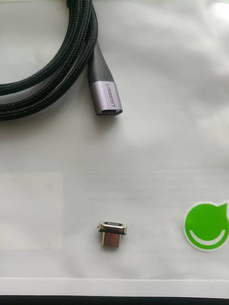Micro USB кабель магнітний 1 м. Заряджання для телефона магнітне швидке автомобільне, фото 2