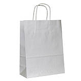 Пакети з крученою ручкою з білого крафт паперу, фото 6