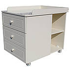 Дитяче ліжечко-трансформер з комодом, ящиками і маятником 3 в 1 "Вівальді" baby Angel, фото 5