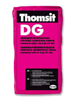 Самовирівнююча гіпсово-цементна суміш Thomsit DG 25кг Церезіт, фото 1