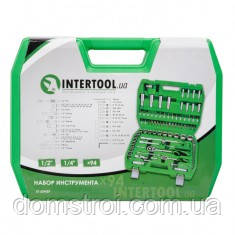 Набір інструментів 1/2" & 1/4" 94ед INTERTOOL ET-6094SP