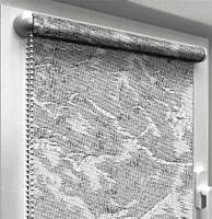 Тканевые рулонные шторы "Oasis" венеция (дымчатый), РАЗМЕР 42,5х170 см