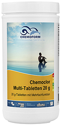 Таблетки для каркасного басейну Chemoform Multitab 4 в 1 1 кг (таблетки 20 г)