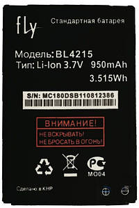 Акумулятор АКБ Fly BL4215 для Fly IQ115 | MC180 (Li-ion 3.7v 950mAh) Оригінал Китай