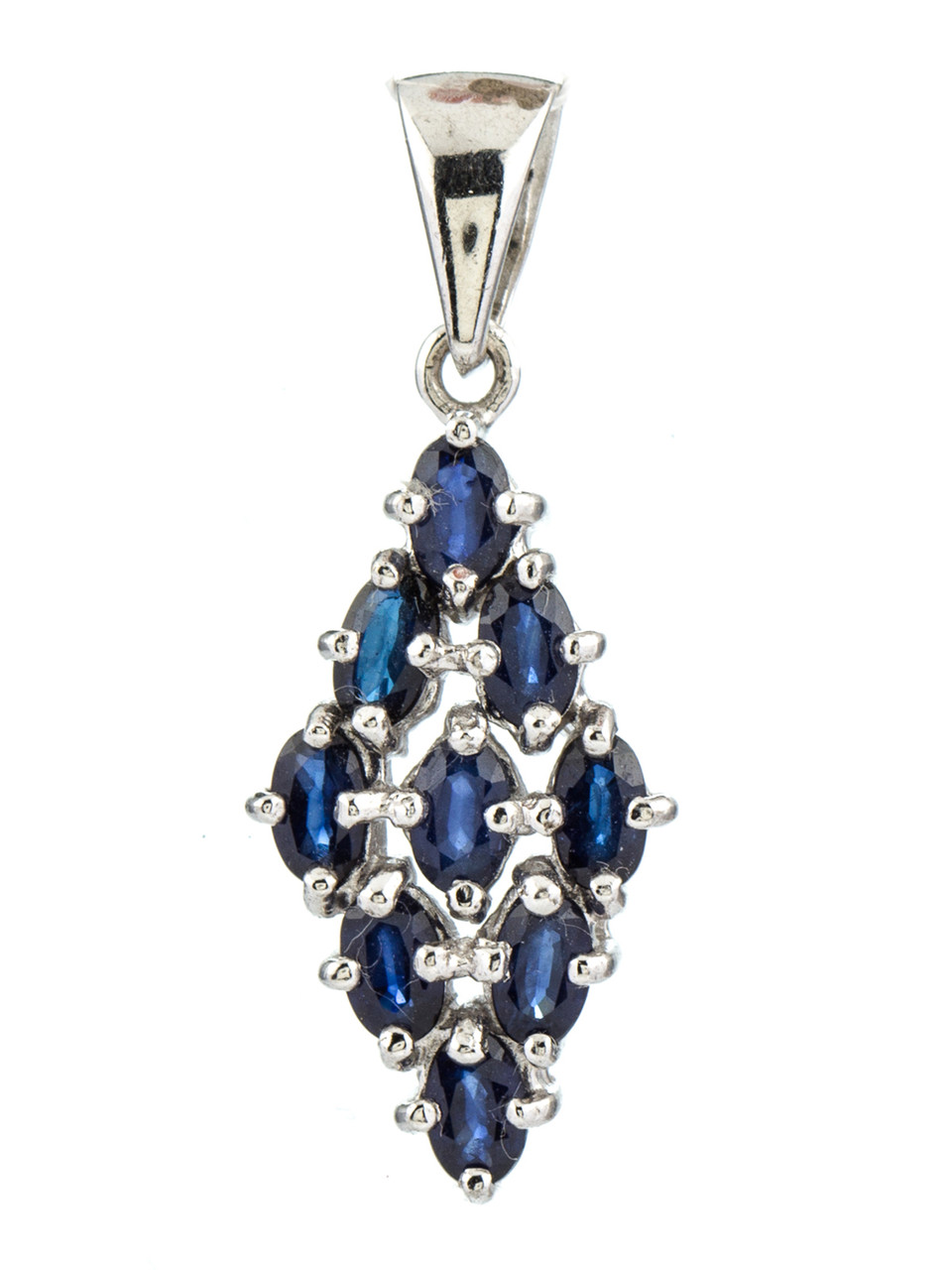 Підвіска срібна із сапфіром Р-368, фото 1