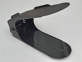 Подвійна підставка-органайзер для взуття чорного кольору. Регулюється по висоті в 3 положеннях., фото 2