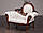 Різьблене м'яке крісло в стилі Бароко від виробника, фото 2