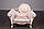 Різьблене м'яке крісло в стилі Бароко від виробника, фото 5
