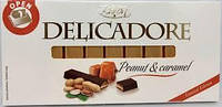 Шоколад Delicadore Peanut & Caramel (арахіс і карамель) 200 г