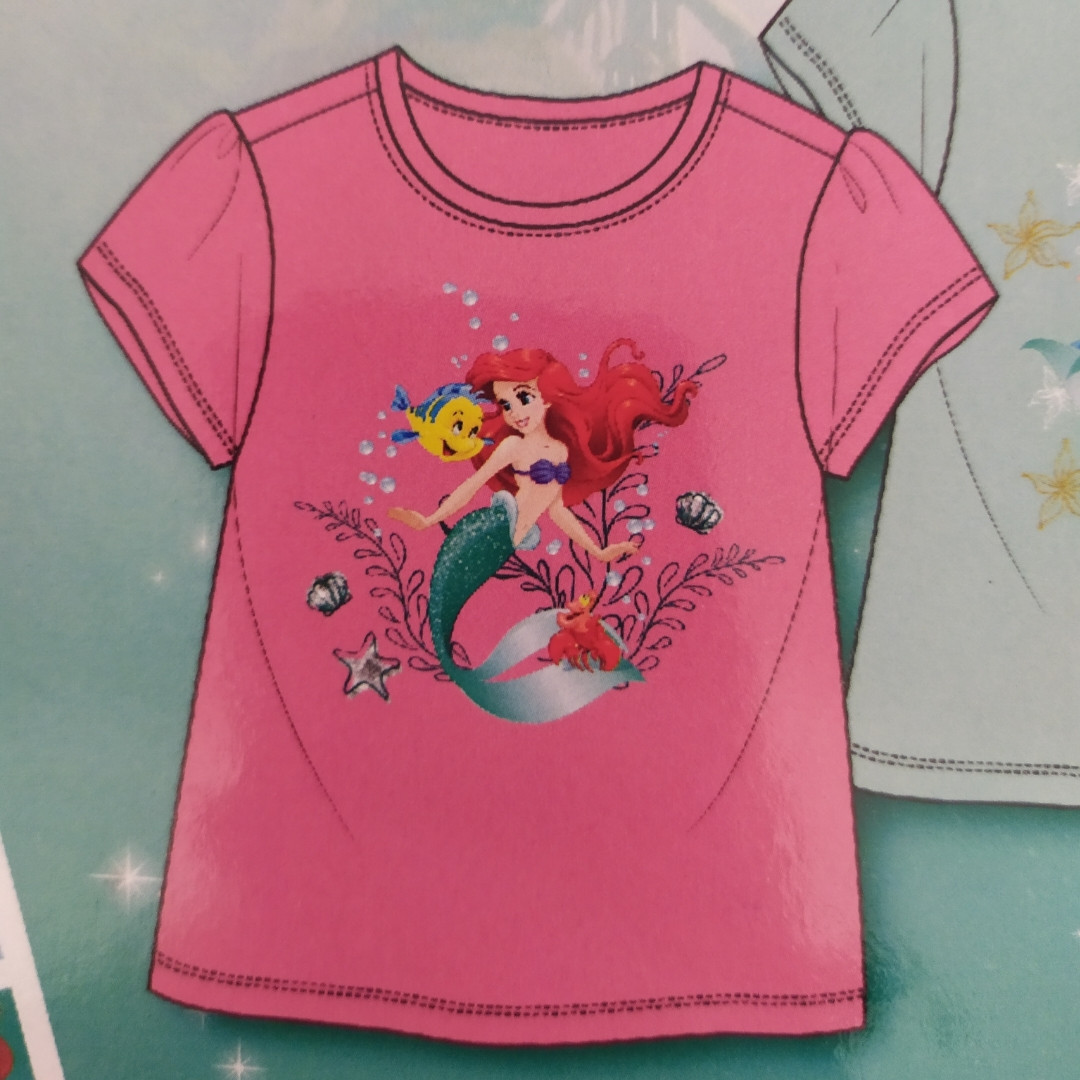Футболка для дівчинки рожева "Аріель" р.110/116см, фото 1