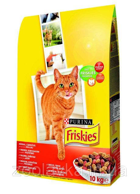 Friskies з м'ясом, куркою, печінкою на вагу/1 кг