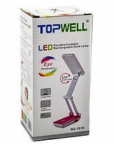 Лампа акумуляторна настільна Led Topwell 1019, синя, фото 5
