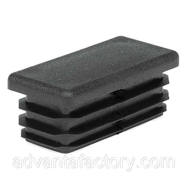 Заглушка прямокутна 50х25 чорна