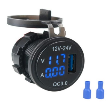 USB зарядка з вольтметром і амперметром, фото 1