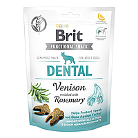 Функциональные лакомства Brit Let s Bite Dental с олениной для зубов 150г