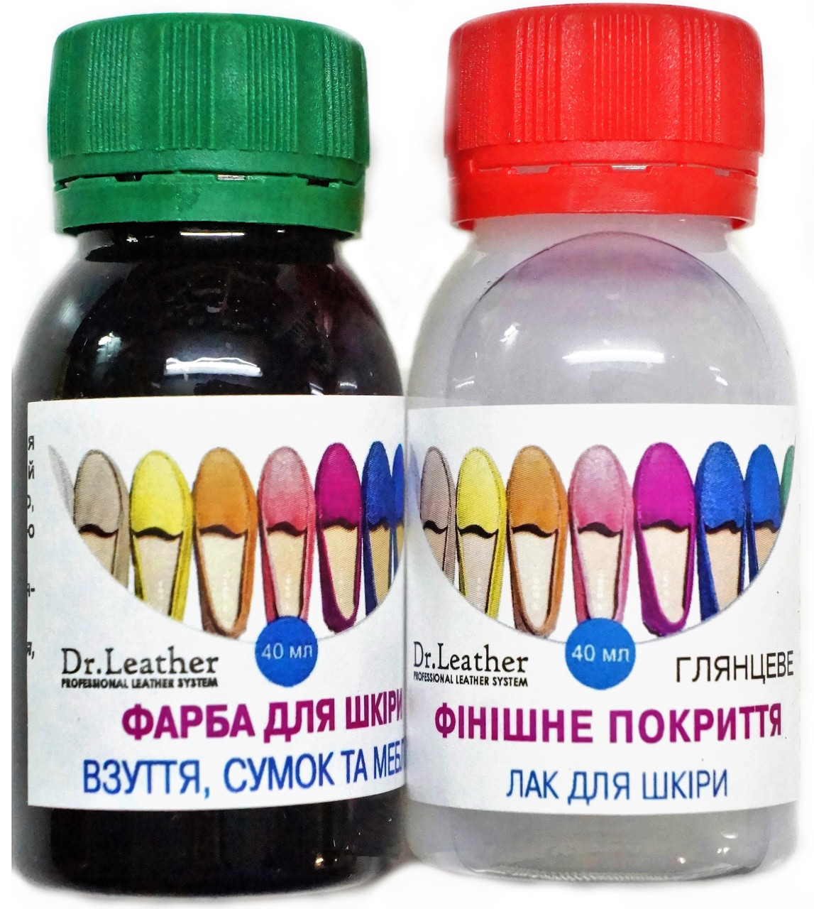 Набір для фарбування без чищення №8 40 мл."Dr.Leather" Touch Up Pigment, фото 1
