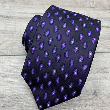 Краватка синій жакардовий 8,5 см.
