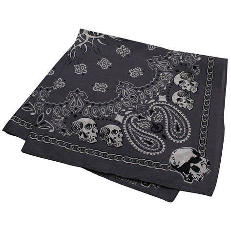 Бандана BAN-160 Skulls Gray, фото 2