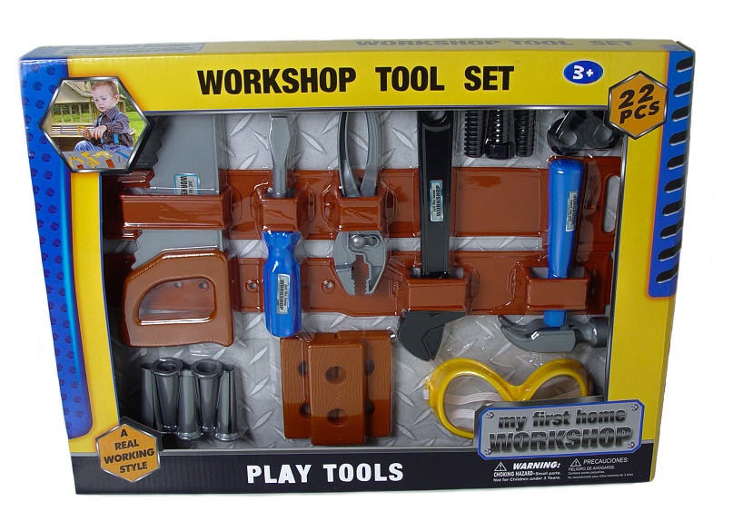 Ігровий набір інструментів Workshop Tool Set 29118-19, 22 деталі, фото 1