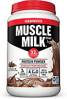 Протеин многокомпонентный Muscle Milk Genuine Protein Powder, Chocolate, 32g Protein - 1120 гр