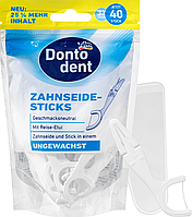 Зубочистки з нитью Dontodent Zahnseide-Sticks, 40 шт