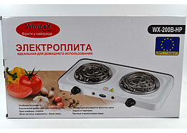 Електроплита 2 комфорки спіраль WimpeX WX-200B-HP