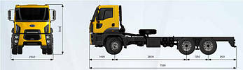 Сміттєвоз 22 м3 з боковим механічним завантаженням СВ - 803.2 на шасі FORD CARGO 3542, фото 2