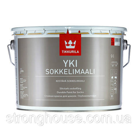 Tikkurila Yki 2,7 л Тіккуріла Юкі фарба для цоколя глибокоматова