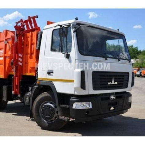 Сміттєвоз 20 м3 із боковим механічним завантаженням на шасі МАЗ-6430, фото 1