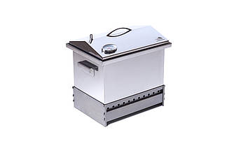 Якісна коптильня SmokeHouse M DeLuxe з термометром і підставкою