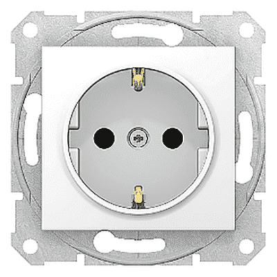 Schneider Electric Sedna SDN3000121 Розетка з заземленням біла