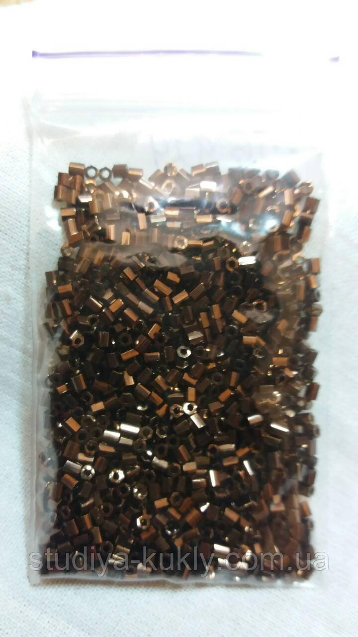 Бісер, рубка, стеклярус, Японія. Упаковка 10 грам. Арт. 156 924 11/02, фото 1