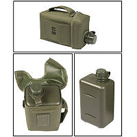 Фляга, 2 L, у чохлі, олива, харчовий пластик, Mil-Tec Німеччина