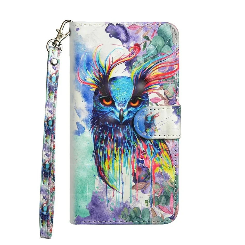 Чохол-книжка Color Book для Samsung A207 Galaxy A20s Сова