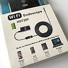 Безпровідний Wi-Fi ендоскоп 2м х 8мм HD720P бороскоп для смартфона, wi-fi міні камера для Android, IOS, ПК, фото 4