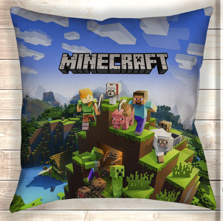 Наволочка (Подушка) 40х40 Minecraft Heroes, фото 1