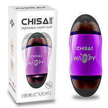 Мастурбатор вагіна і анус Happy Cup Mouth & Ass Masturbator