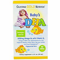 CGN, Baby s DHA (59 мл), детская омега-3 + витамин D3, omega-3 + D3