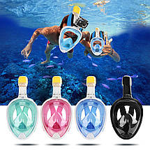 Дитяча повна маска для підводного плавання FREE Breath розмір XS., фото 2