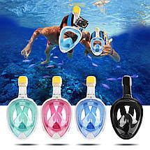 Дитяча повна маска для підводного плавання FREE Breath розмір XS., фото 3