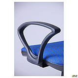 Офісне крісло AMF Oxi-4 спинка сітка-аеро синя, фото 8
