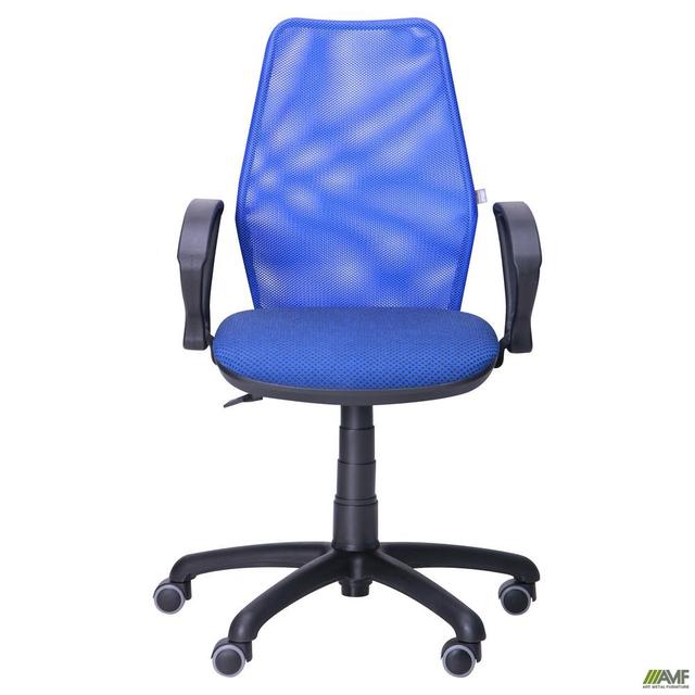 Крісло Oxi/АМФ-4 сидіння Квадро-20/спинка Сітка синяя_фото 1