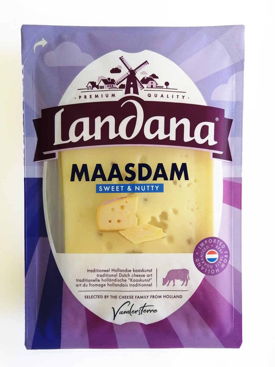 Нарізання сир Landana Maasdam Маасдам, 120 грамів