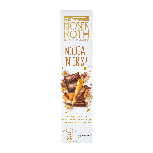 Шоколад Moser Roth nougat n crisp, 75 грамів