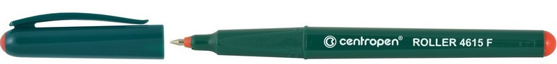 Ручка ролер Centropen Ergo 0,3 мм червона корпус зелений