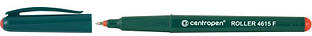 Ручка ролер Centropen Ergo 0,3 мм червона корпус зелений