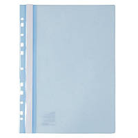 Папка-швидкозшивач А4 Axent з перфорацією, фактура глянець, блакитна