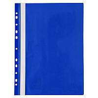 Папка-швидкозшивач А4 Axent з перфорацією, фактура глянець, синя